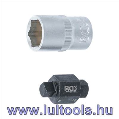 Olajleeresztő négyszögű dugókulcs 8mm, 10mm