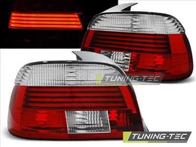 BMW E39 09.00-06.03 RED WHITE Tuning-Tec Hátsó Lámpa (Sedan)