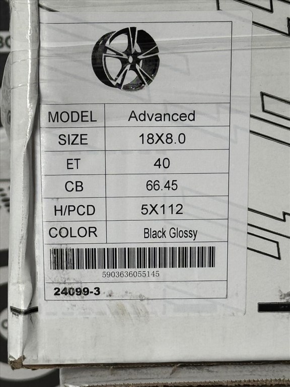 R18 5x112 (66,45) Carbonado Advanced BG 8J ET40 új felnik alufelnik 7. kép