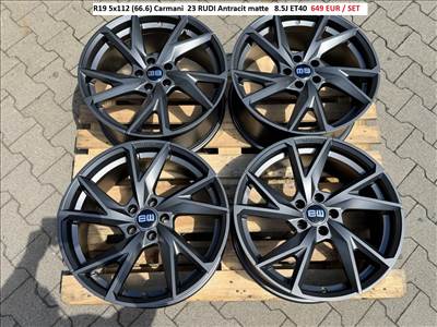 R19 5x112 (66.6) Carmani  23 RUDI Antracit matte alufelnik felnik 19" 
