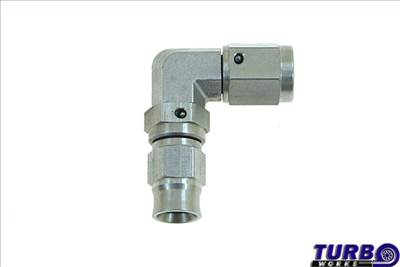 TURBOWORKS S.S HOSE END Female AN3-AN3 90° acél tömlővég