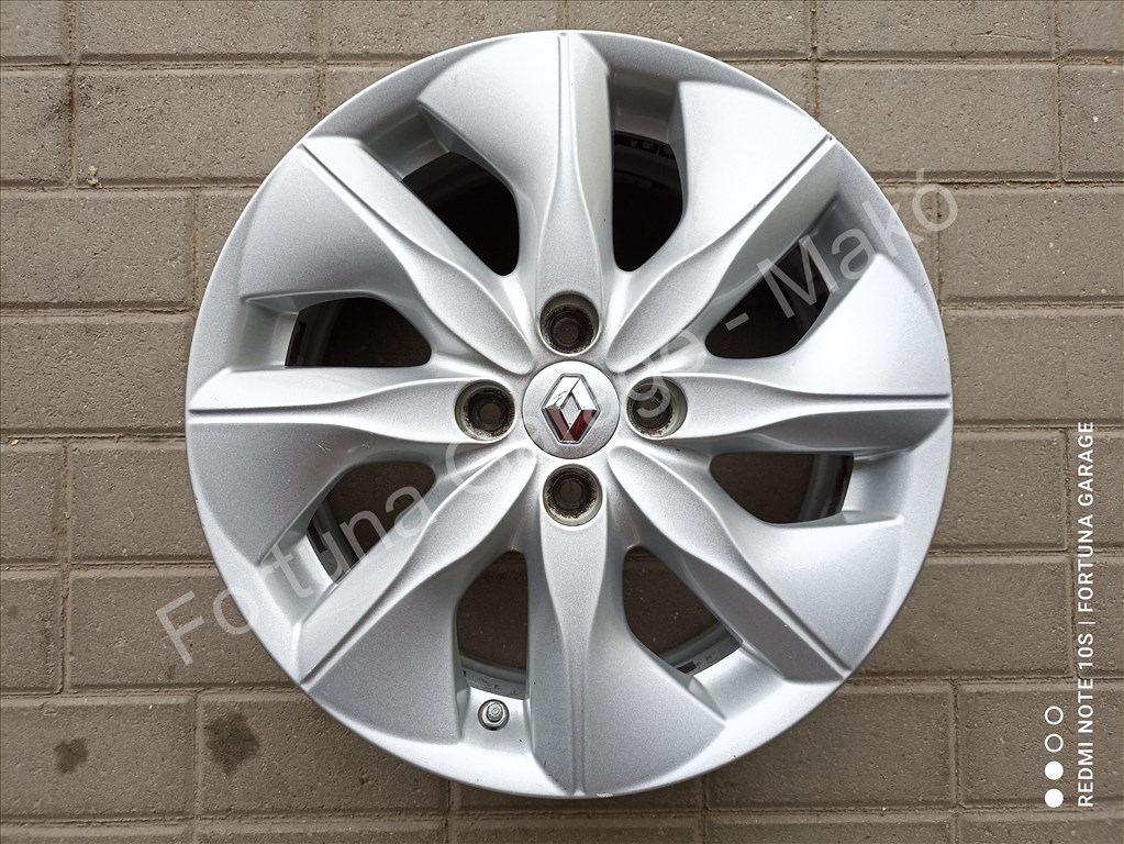 4x100 16" Renault 'Aerotronic' használt alufelni garnitúra +TPMS 6. kép