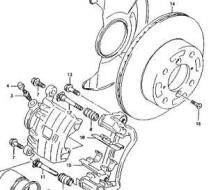SUZUKI SWIFT 96-05 Bal első féknyereg munkahengerrel
