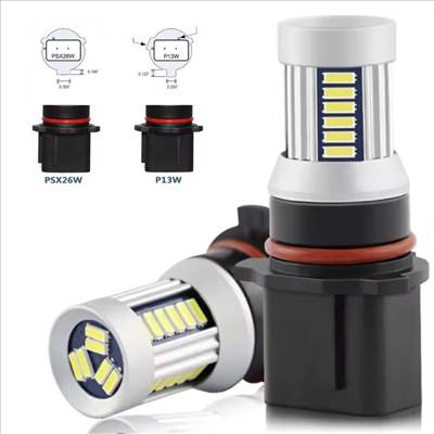P13W LED izzó égő Jégfehér - Hideg fehér 6500K Canbus 2db-os készlet✔️ MS820983 N10737301