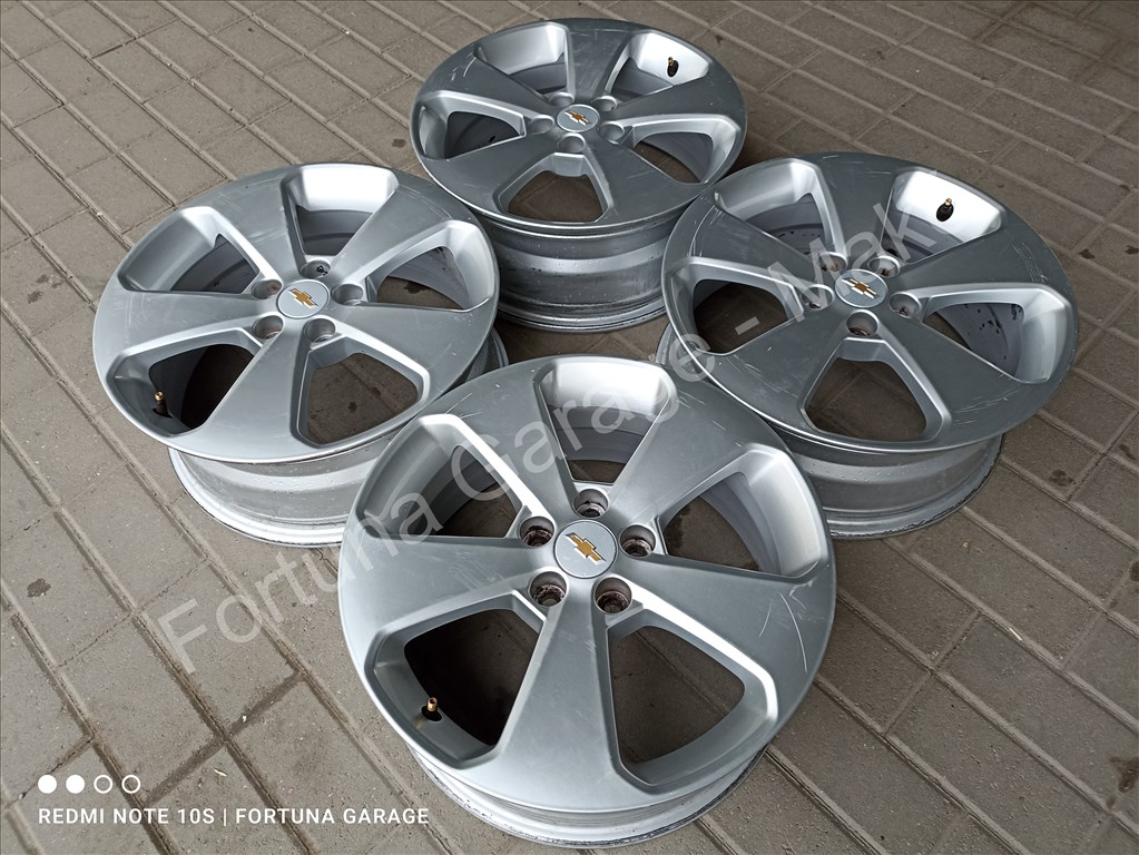 5x105 17" Chevrolet használt alufelni garnitúra 2. kép