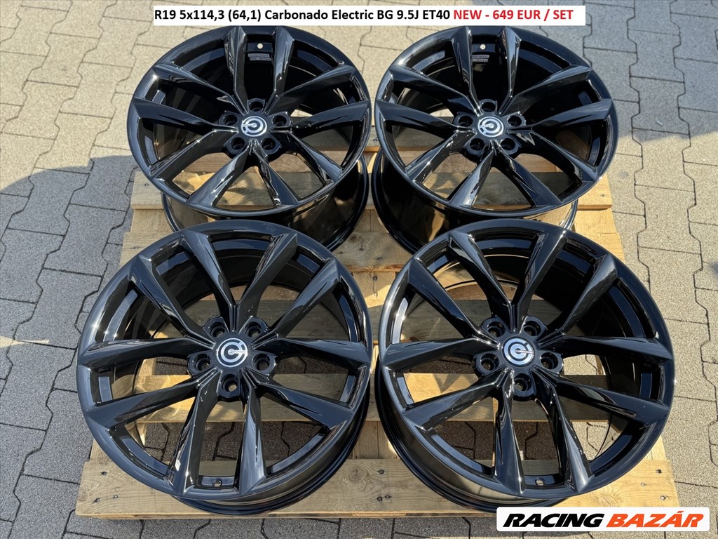 R19 5x114,3 (64,1) Carbonado Electric BG 9.5J ET40 új alufelnik felnik 1. kép