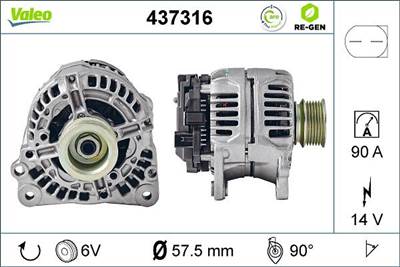 generátor VALEO 746042 for VW, SEAT, SKODA, AUDI
