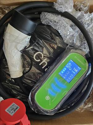 Eladó új 5m Wi-Fi EV töltő Type 2 3 fázis (11KW) 8-16A elektromos járműhöz +táska 