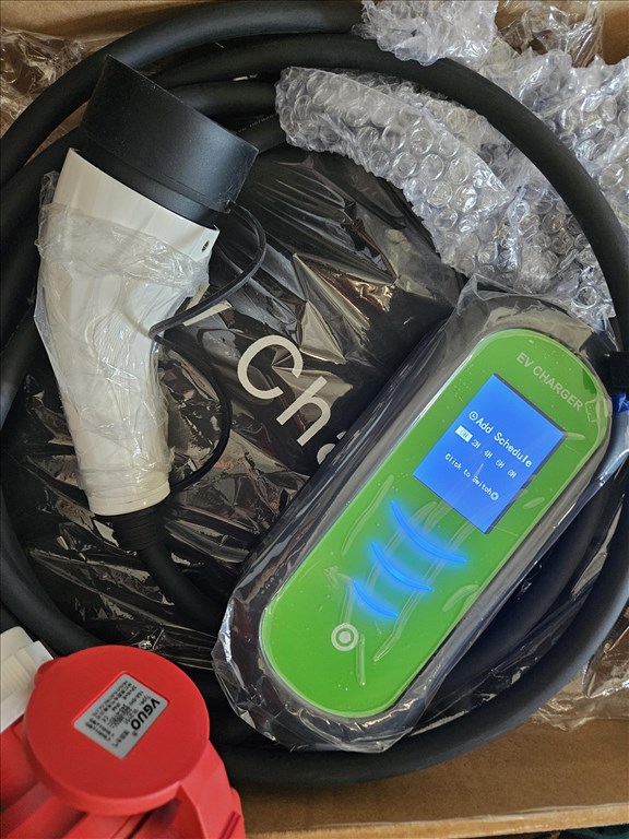 Eladó új 5m Wi-Fi EV töltő Type 2 3 fázis (11KW) 8-16A elektromos járműhöz +táska  2. kép