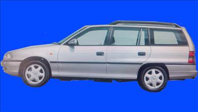 Opel Astra F csomagtér ajtó fedél ezüst  kombif555 fastra555