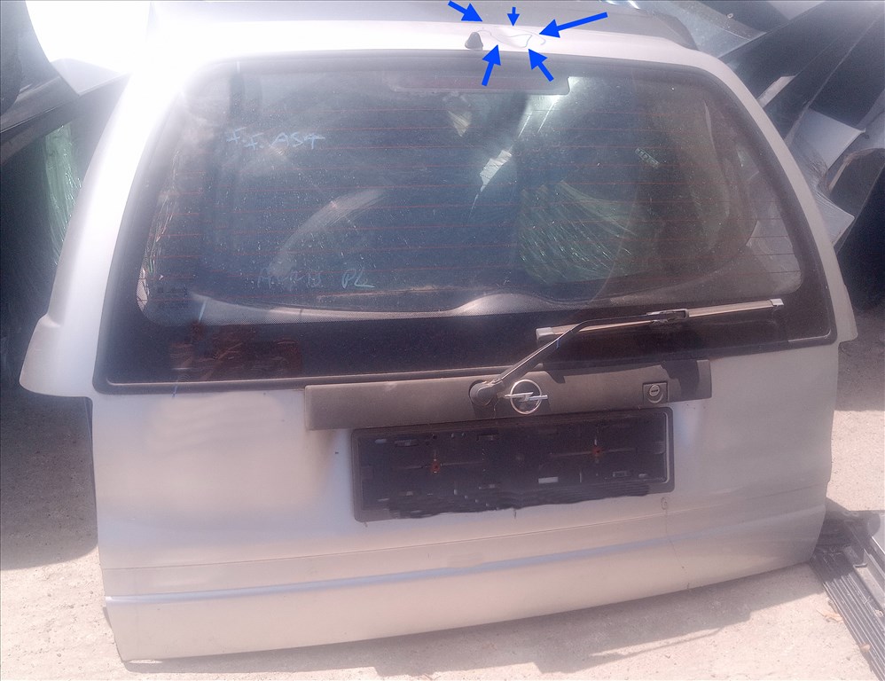 Opel Astra F csomagtér ajtó fedél ezüst  kombif555 fastra555 2. kép