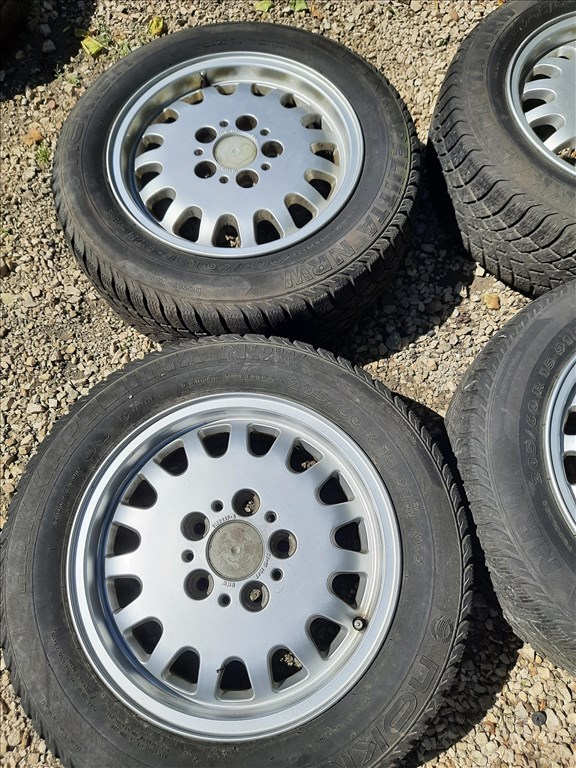 BMW E36 7x15 5x120-as alufelni szett téligumikkal 205/65 használt Nokian téli gumi  sxx2 2. kép