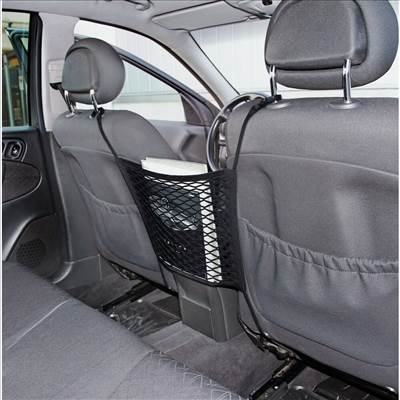 Elasztikus, hálós tároló zseb két ülés közé 28x32 cm Lampa 60270