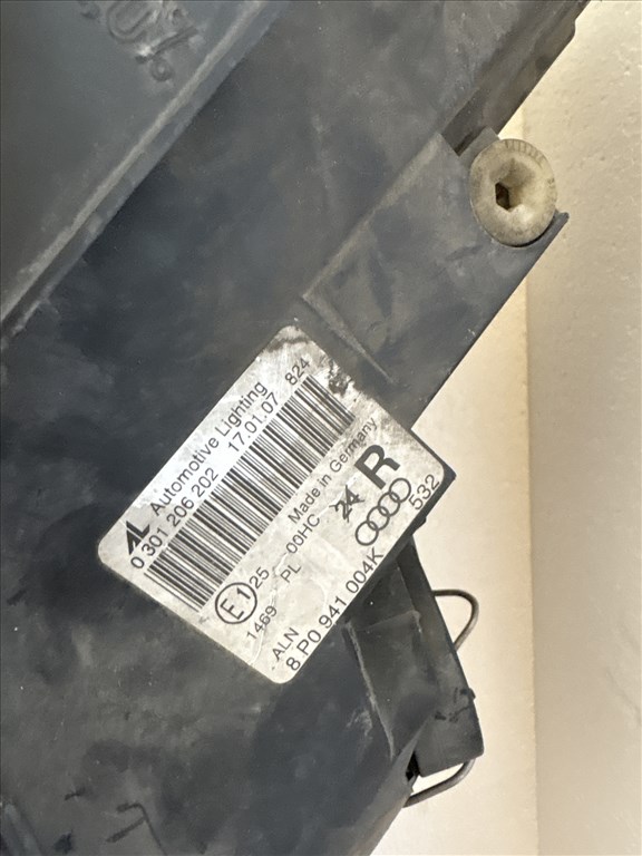 8045 Audi A3 8p 2003-2012 Jobb első Lámpa Fényszóró 0301206202 2. kép