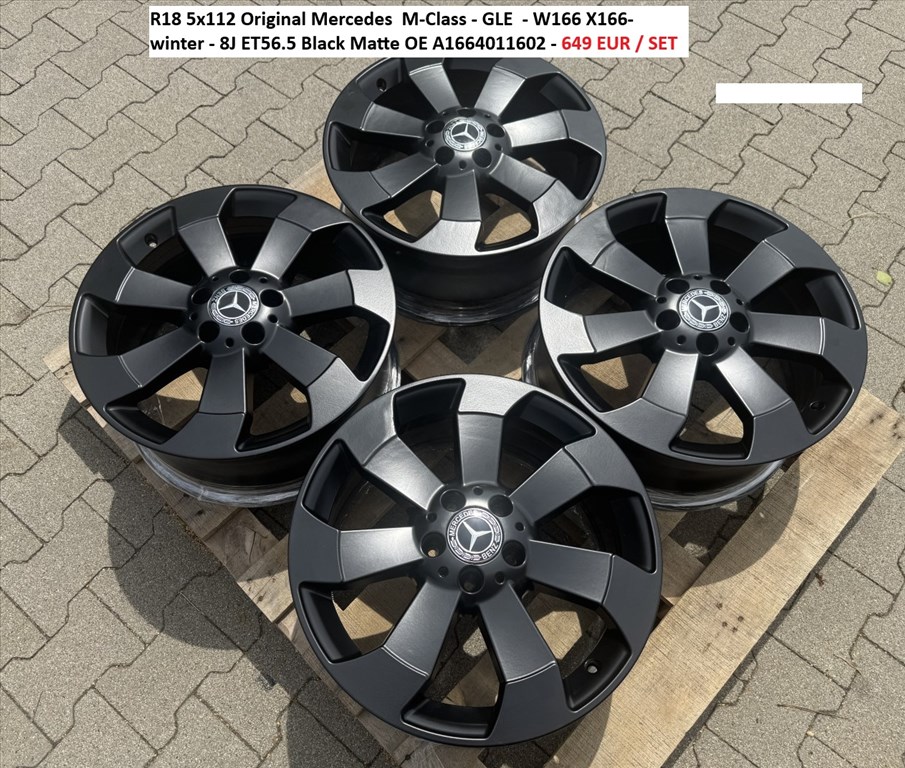 R18 5x112 Original Mercedes  M-Class - GLE W166 gyári alufelnik felnik 1. kép