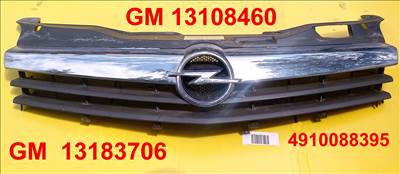 Opel Astra H króm rács az első lökhárító fölé 491008839gtc 13183706gtc