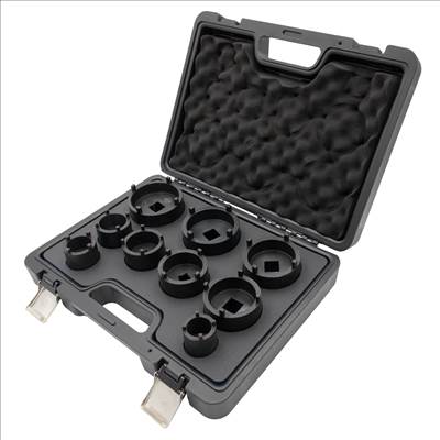 Lincos Hornyos anya dugókulcs készlet külső körmökkel, KM4 - KM12, 9db - MG93299