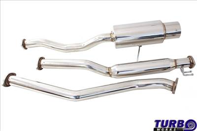 TURBOWORKS Honda Civic 01+ 2/4D CatBack kipufogórendszer rozsdamentes acélból