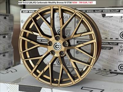 R20 5x112 (66,45) Carbonado Wealthy Bronze 9J ET30 új alufelnik felnik