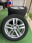 5x112 lyukosztású 16" újszerű Mercedes alufelni, rajta 205/55 használt Toyo Tires téli gumi gumi