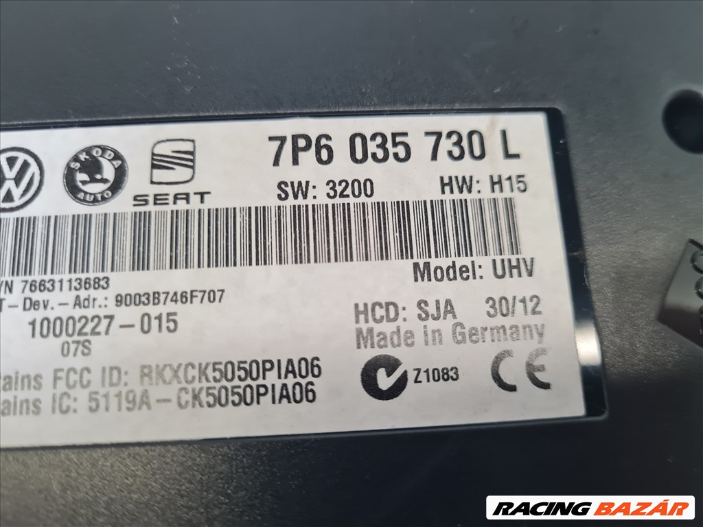 Volkswagen Golf VI bluetooth elektronika (22578) 7p6035730l 2. kép