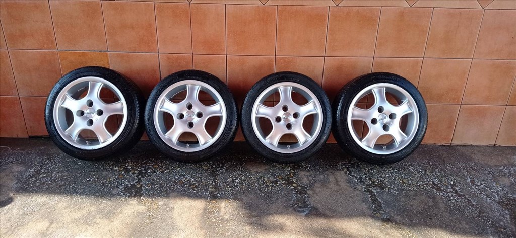 ALUETT 15" ALUFELNI 4X100 NYÁRI 195/45R15 GUMIVAL OLCSÒN!!!! 1. kép
