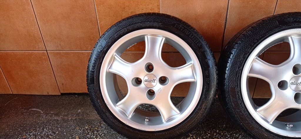 ALUETT 15" ALUFELNI 4X100 NYÁRI 195/45R15 GUMIVAL OLCSÒN!!!! 4. kép