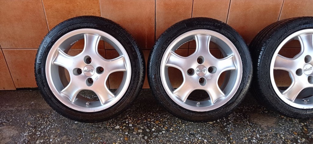 ALUETT 15" ALUFELNI 4X100 NYÁRI 195/45R15 GUMIVAL OLCSÒN!!!! 2. kép