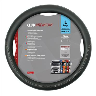 Komármányvédő 46-48cm fekete-fehér PU bőr CLUB Lampa 98847