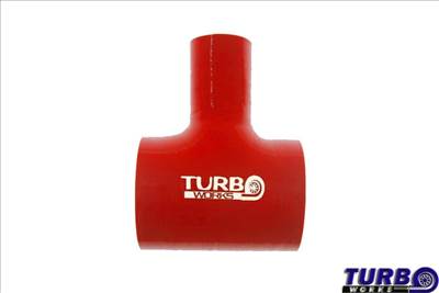 TURBOWORKS T-elágazású szilikon cső BlowOff piros 38mm / 9mm