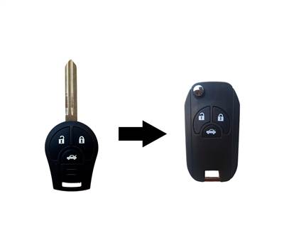 Nissan Micra VI, Nissan Juke I, Nissan Note II, Nissan NV200 módosított bicskakulcs átalakító