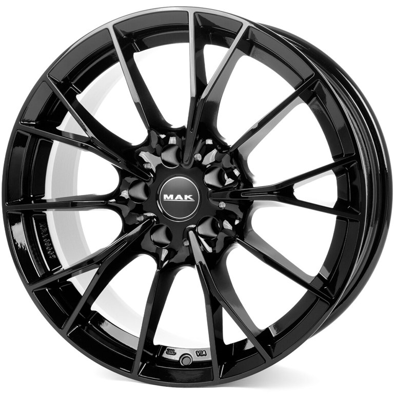 R19 5x112 (66,6) MAK FABRIK-D 9.5J ET44 GLOSS BLACK NEW új alufelni felnik felnik alufelnik  1. kép
