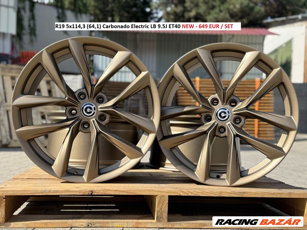 R19 5x114,3 (64,1) Carbonado Electric LB 9.5J ET40 új alufelnik felnik 1. kép