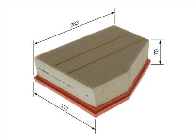 légszűrő BOSCH F 026 400 544 for SEAT, VW, AUDI