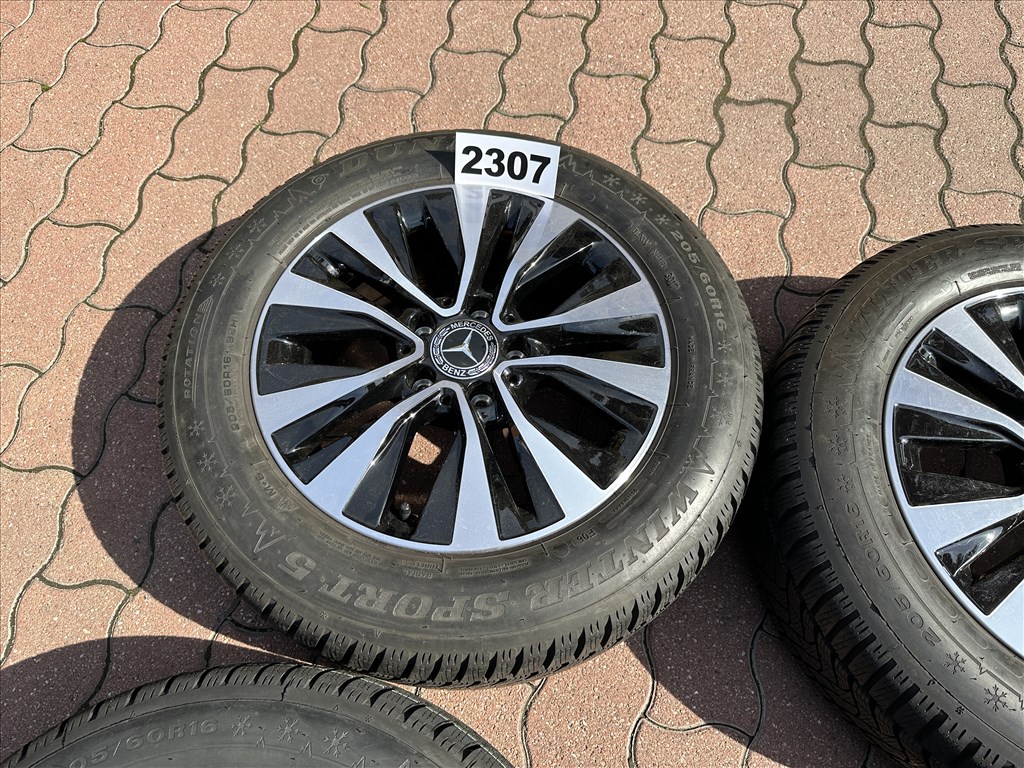 (2307) Mercedes 16 gyári alufelni felni, 5x112, 205/60 téli gmi, CLA C 7. kép