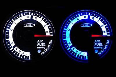 PRO RACING GAUGE 52mm  - Benzin-levegő keverék, Benzin-levegő keverék, AFR Kék&FEHÉR