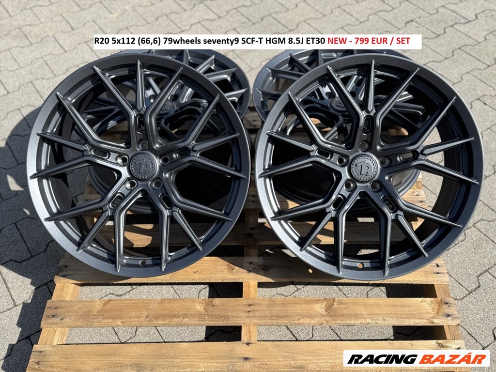 R20 5x112 (66,6) 79wheels seventy9 SCF-T HGM 8.5J ET30 új alufelnik 1. kép