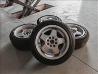 14" 4x100 4x108 kétszéles retro alufelni szett!