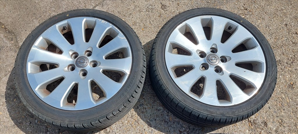 Opel insignia 5x120 /19" használt (gyári felni) alufelni, rajta 245/45 használt nyári gumi gumi  3. kép