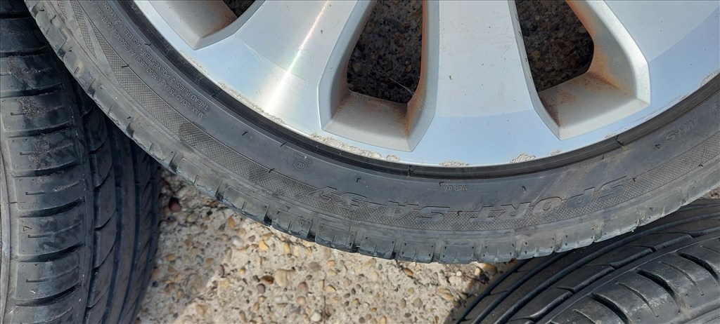 Opel insignia 5x120 /19" használt (gyári felni) alufelni, rajta 245/45 használt nyári gumi gumi  7. kép