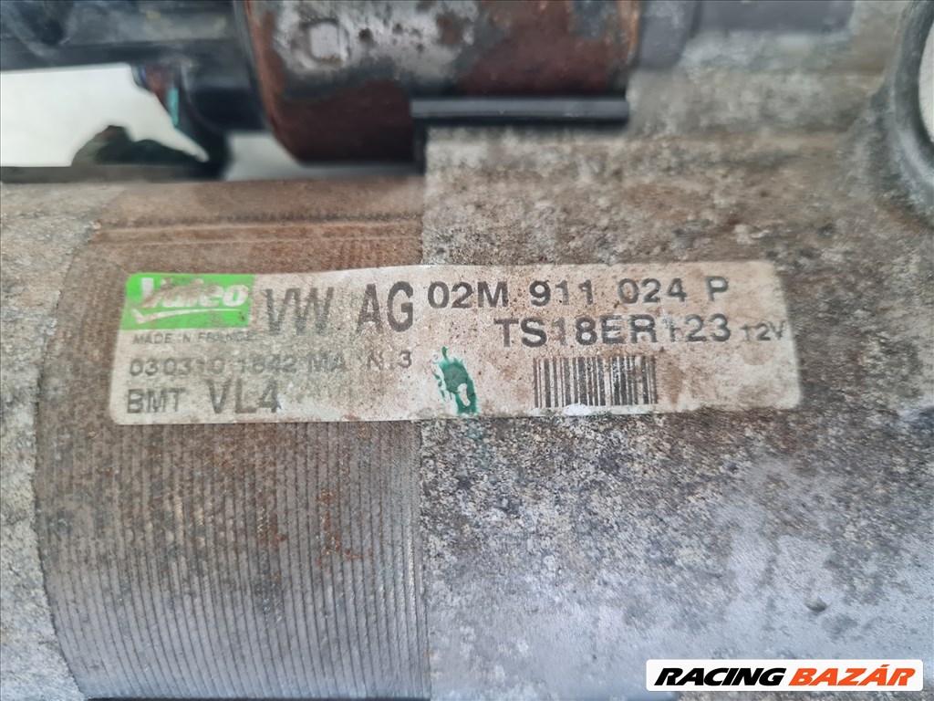 Volkswagen Golf VI 2.0 CR KXZ önindító (22761) 02m911024p 2. kép