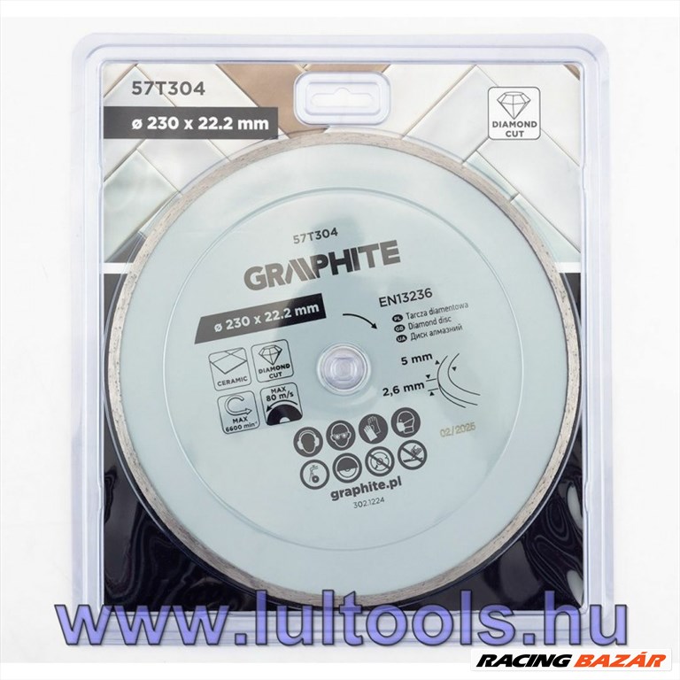 Gyémánt vágókorong, 230mm 1. kép