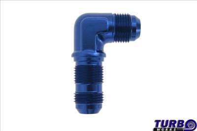 TurboWorks 90° AN10 flare átmenő adapter