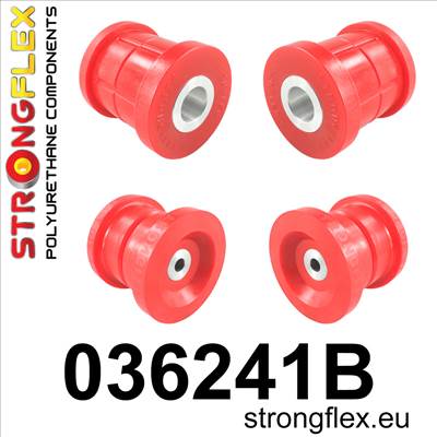 Strongflex Hátsó bölcső hátsó  szilent SPORT Piros BMW E90/E91/E92/E93