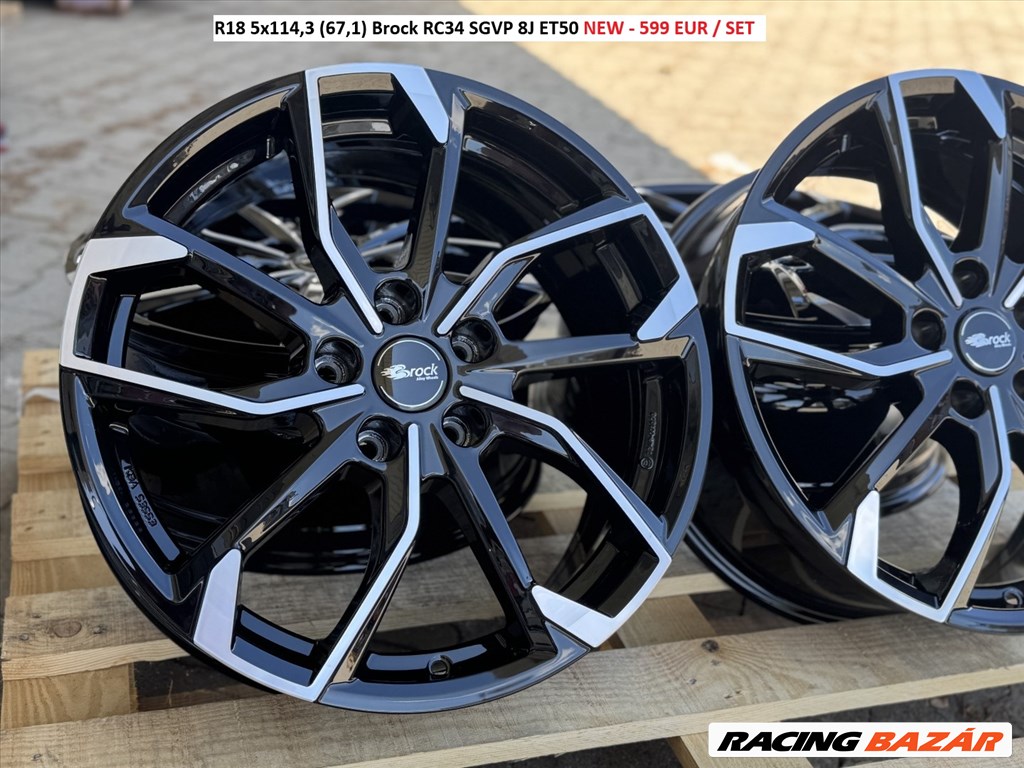 R18 5x114,3 (67,1) Brock RC34 SGVP 8J ET50 új alufelnik felnik 18"  1. kép