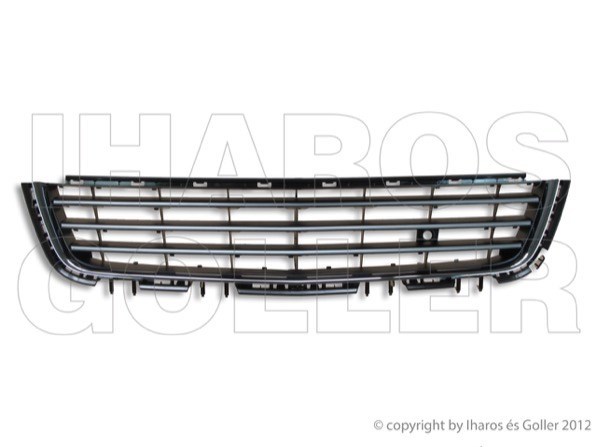 Opel Astra H 2003-2012 - Rács a lökhárítóba közép 07.09-től krómléccel 1. kép