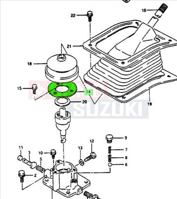 Suzuki Samurai sebváltó kar alátét 25125-80000 25125-8001