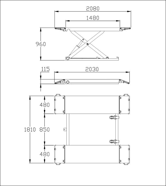 Mobil ollós emelő 3. kép
