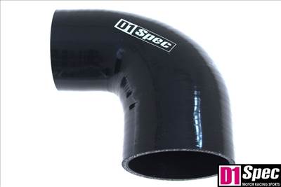 Szilikon szűkítő könyök D1Spec Fekete 90 fok 63-76mm