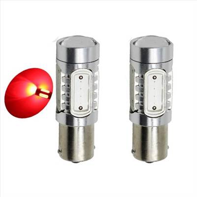 SMD-PL-6W-21R 2db BA15S 21W LED izzó 